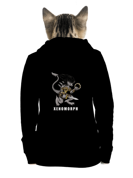Xenomorph cipzáras női pulóver Black