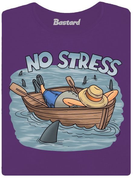 No stress prémium női póló Purple