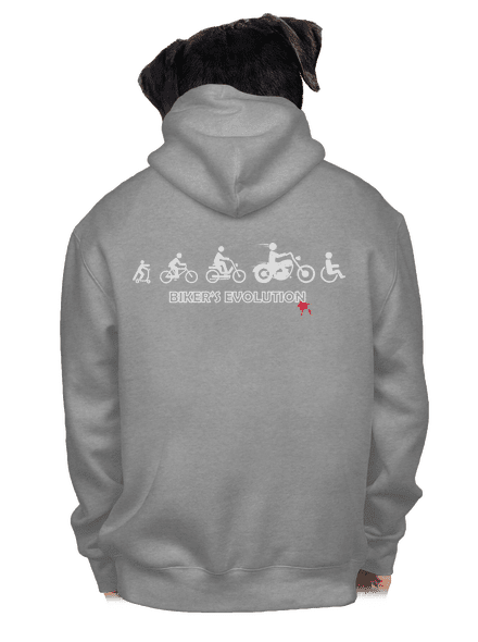 Bikers evolution cipzáras férfi pulóver Light Melange
