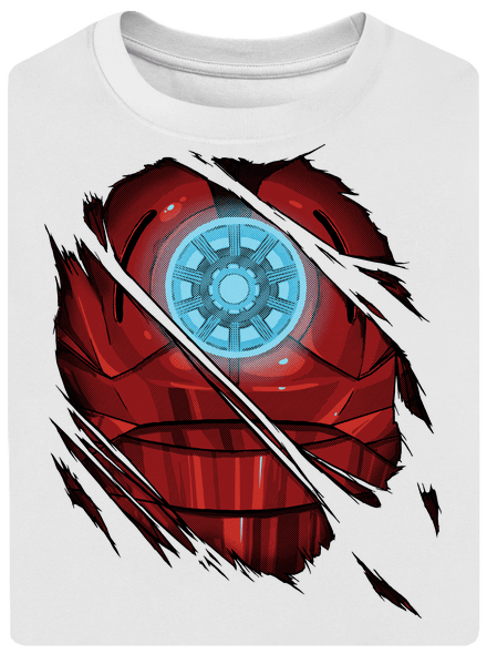 Ironman unisex túlméretezett póló White