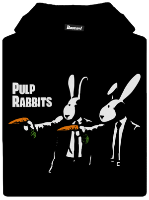 Pulp Rabbits gyerek kenguruzsebes pulóver Black