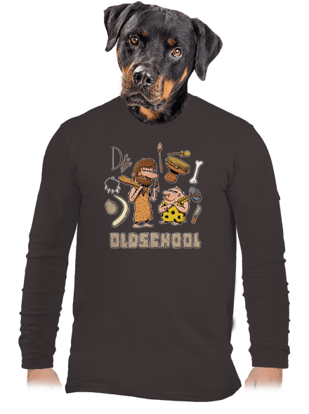Oldschool férfi hosszú ujjú póló Bear Brown