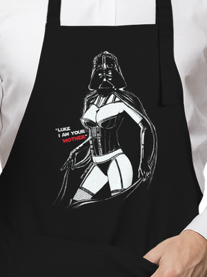 Mrs. Vader kötény Black