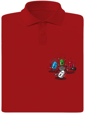 Led Zeppelin férfi pólóingek Red Mal