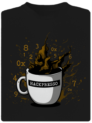 Hackpresso  férfi sportpóló Black