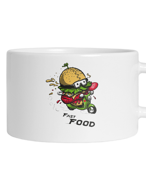Fast Food macaron bögre White