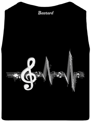 A zene az életem férfi trikó Black