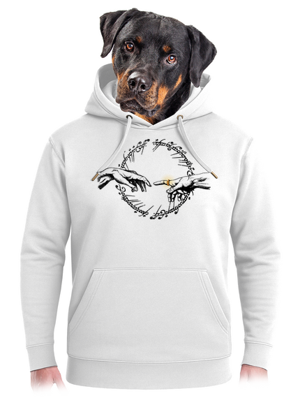 God of ring unisex prémium pulóver Snowwhite