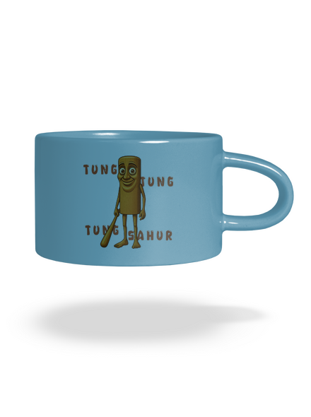 Tung Tung Tung Sahur – Italian Brainrot macaron bögre Blue Macaron