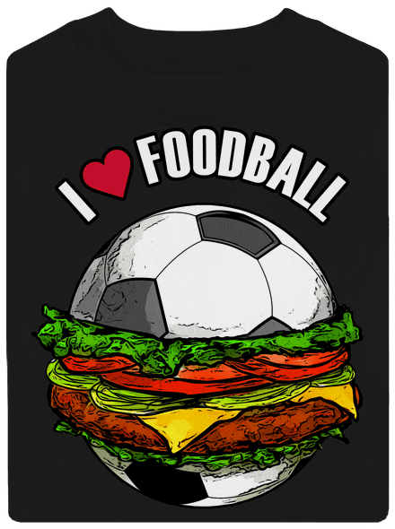 Foodball unisex crewneck Black