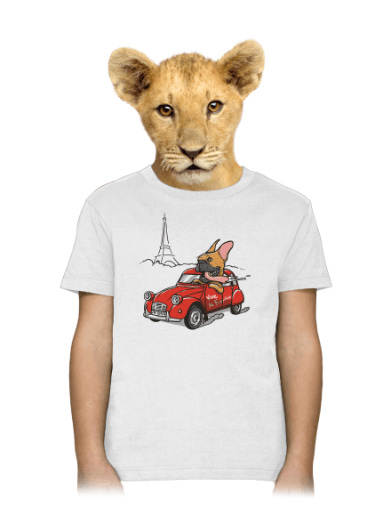 Francia buldog gyerek póló White