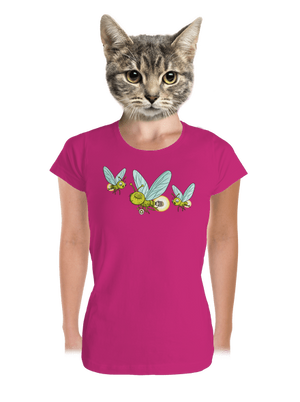 Szentjánosbogár prémium női póló Magenta