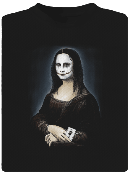 Mona Joker Lisa férfi sportpóló Black