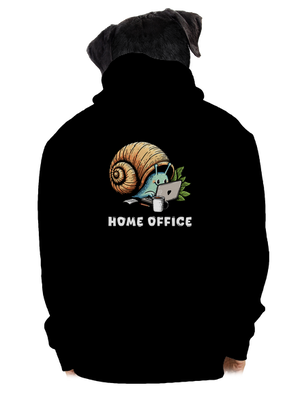 Sneka home office cipzáras férfi pulóver Black