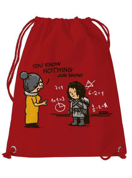 You know nothing hátizsák Red Mal