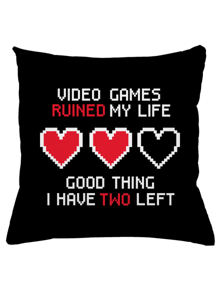 Video games párna Black