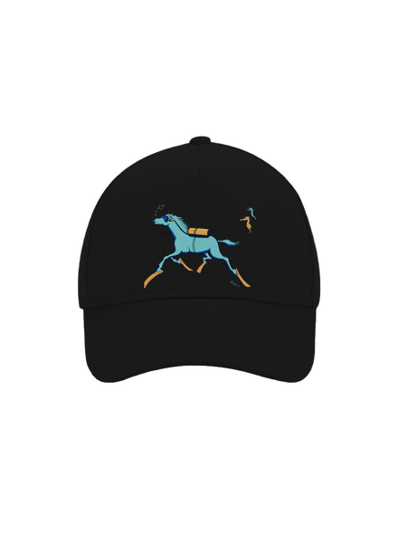 Csikóhal baseballsapka Black