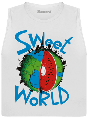 Sweet world női bővített trikó White