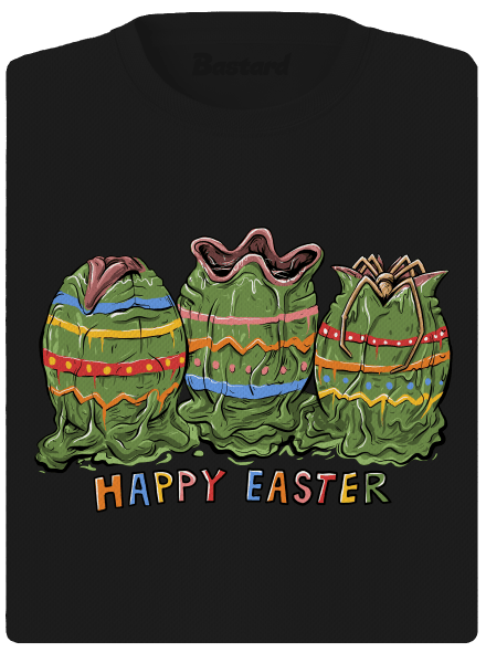 Happy easter női sportpóló Black