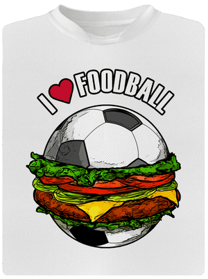 Foodball gyerek sport póló White