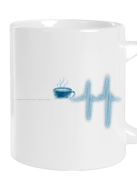 Coffee help nagy bögre White