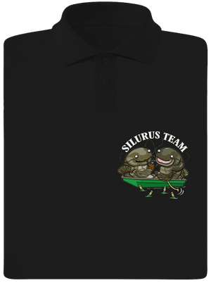 Silurus team férfi pólóingek Black