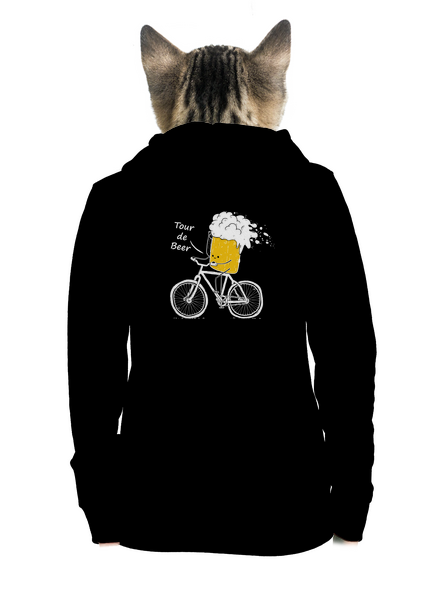 Tour de beer cipzáras női pulóver Black