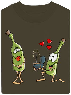 A bor szeretete unisex crewneck Urban Khaki