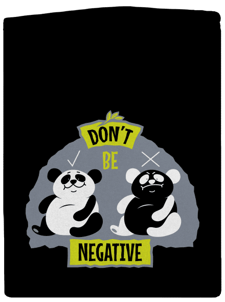 Don't be negative cipzáras férfi pulóver Black