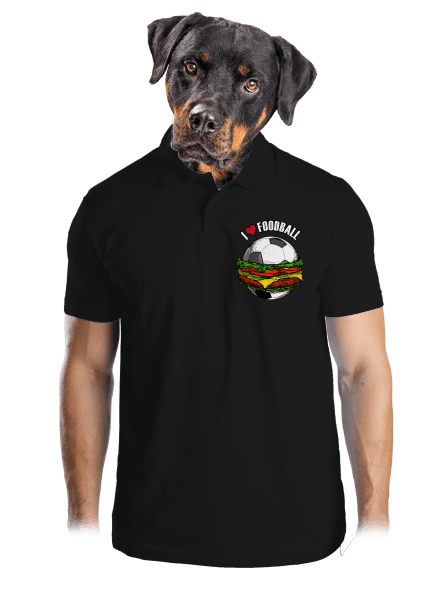 Foodball férfi pólóingek Black