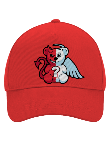 Angyal vagy ördög baseballsapka Classic Red