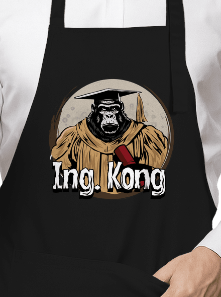 Ing. Kong kötény Black