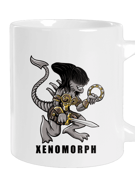 Xenomorph nagy bögre White