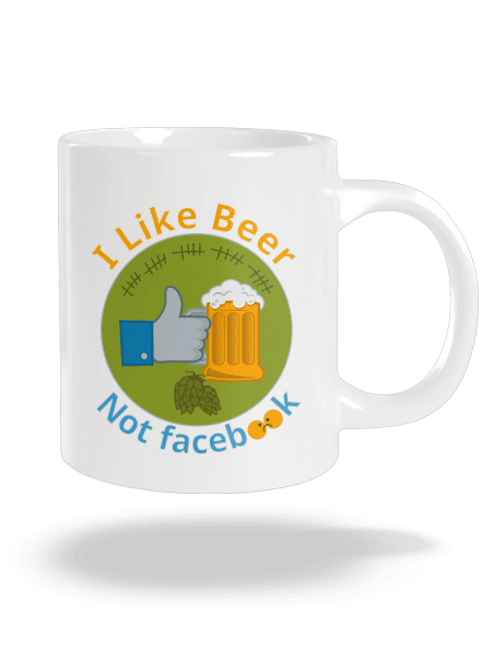 I like beer nagy bögre White