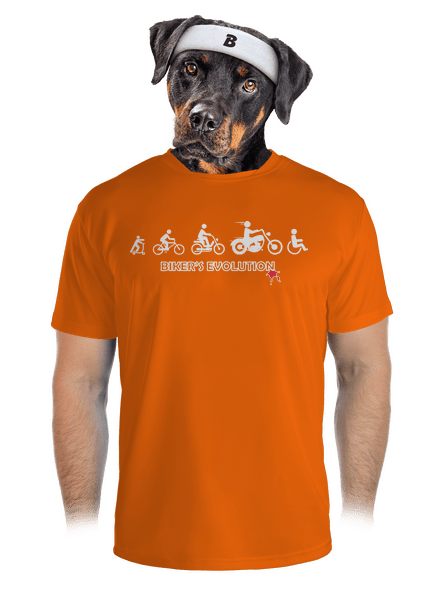 Bikers evolution férfi sportpóló Neon Orange