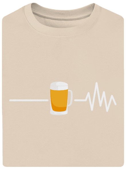 Beer help unisex túlméretezett póló Almond