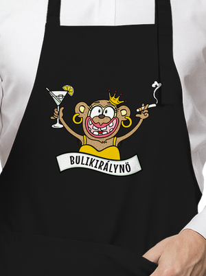 Bulikirálynő kötény Black