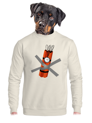 Dinamit unisex crewneck Off White