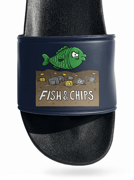 Fish and IT chips papucs Navy