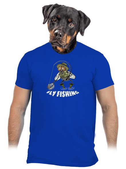 Fly fishing férfi póló Royal Blue