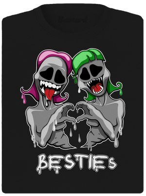 Besties női sportpóló Black