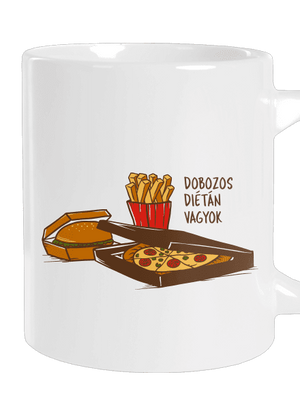 Dobozos diéta nagy bögre White