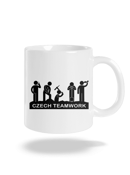 Czech Teamwork hagyományos bögre White