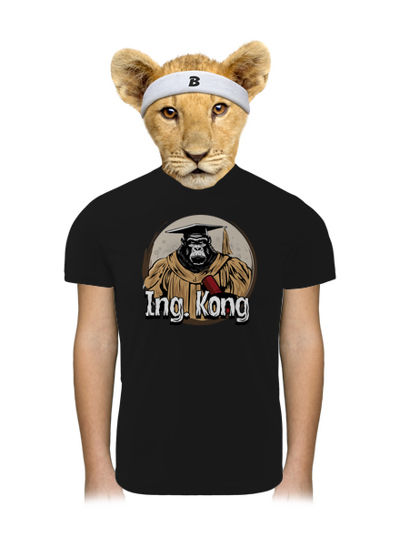 Ing. Kong gyerek sport póló Black
