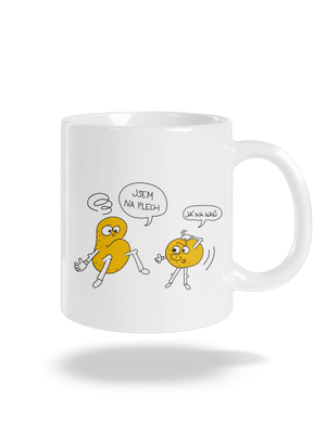 Részeg krumpli hagyományos bögre White