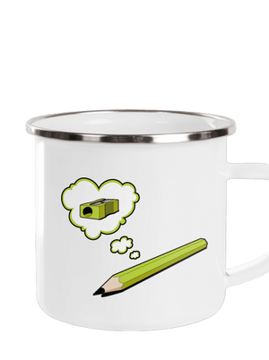 Ceruza és hegyező pléhbögre White