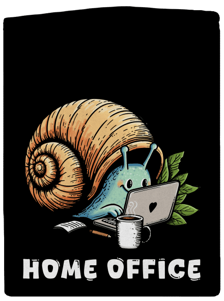 Sneka home office cipzáras férfi pulóver Black