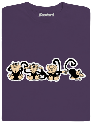 Majmok férfi póló Urban Purple