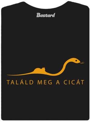 Találd meg a cicát női póló Black