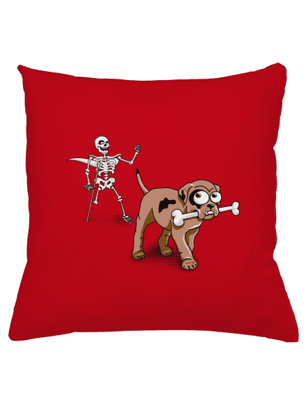 Csontváz párna Red